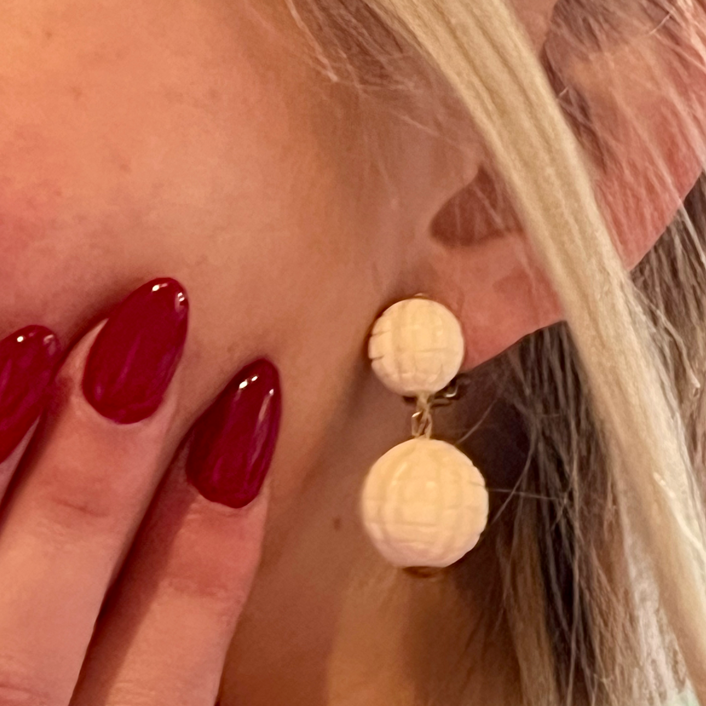 Vintage '80s Clip-on Drop Earrings