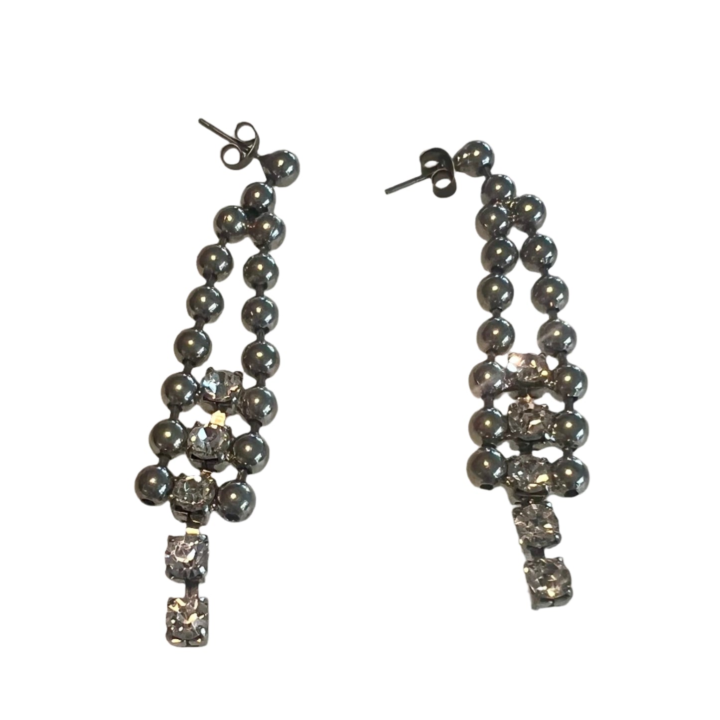 Best Vintage '80s Swarovski Crystal Beaded Drop Earrings