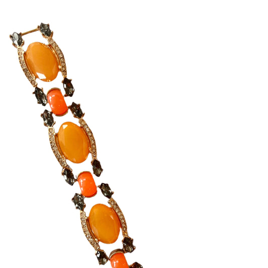 Vintage '80s 0range/Multi-color Swarovski Crystal Bracelet